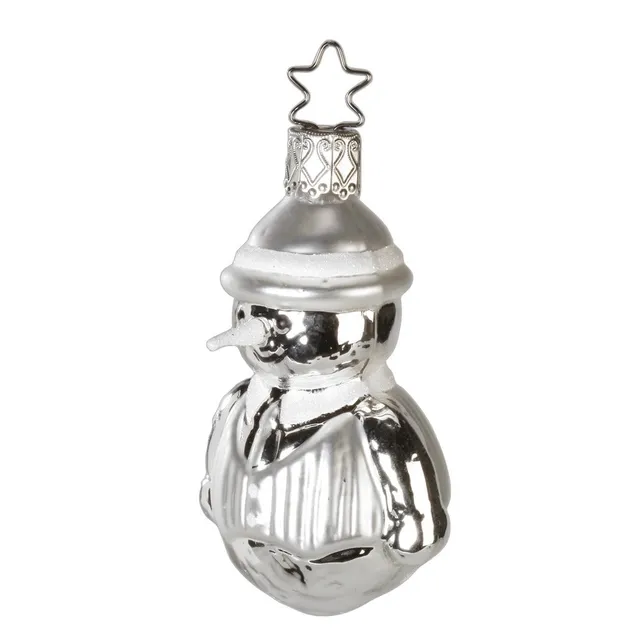 inge-glas-schneemann-glasfigur-7-5-cm-silber-traditionell image 1