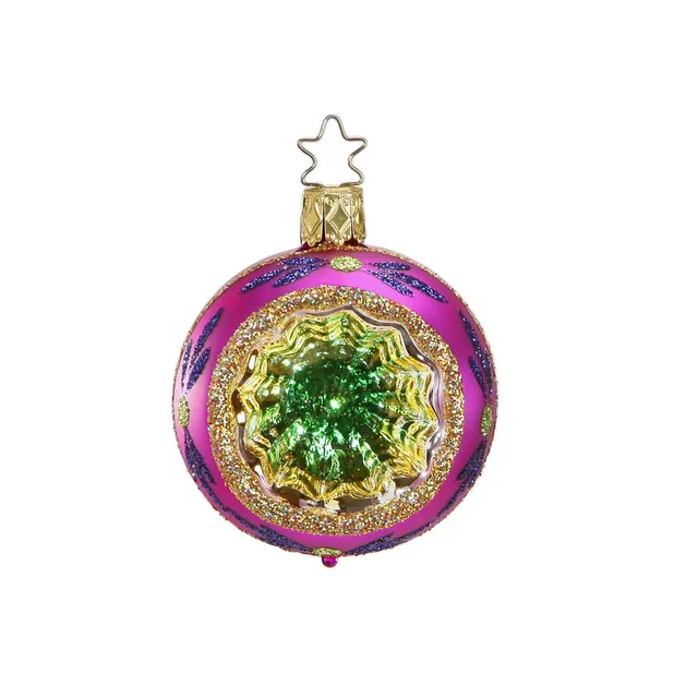 inge-glas-funkelnder-reflex-pink-6-cm-christbaumkugel-mehrfarbig image 1