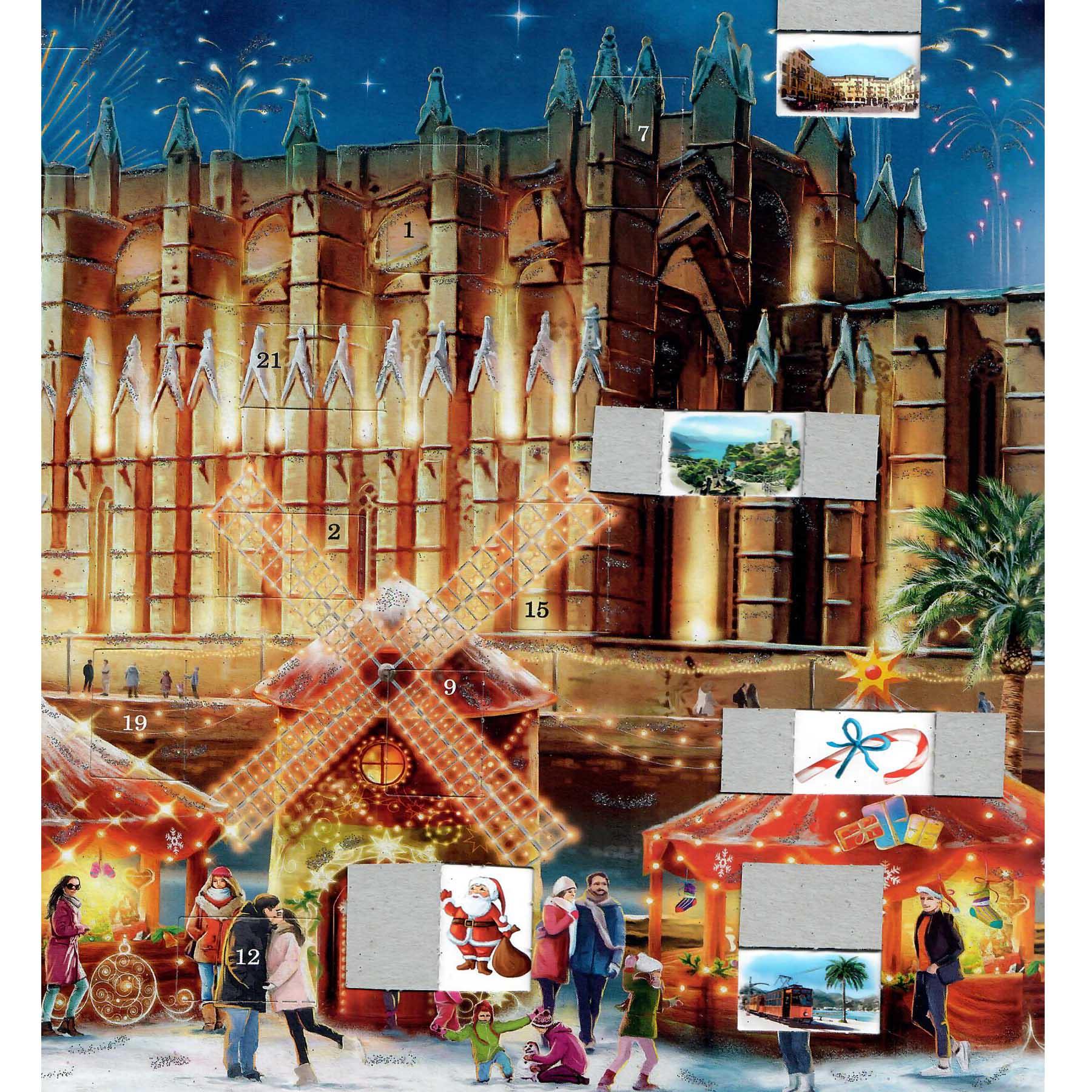 sellmer-verlag-adventskalender-kathedrale-palma-mallorca-a3-mit-glimmer image 4