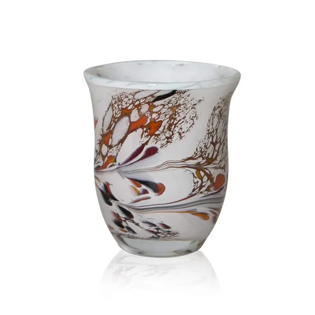 lauschaer-glas-windlicht-aus-glas-mit-granulat-wei-h-13cm image 1