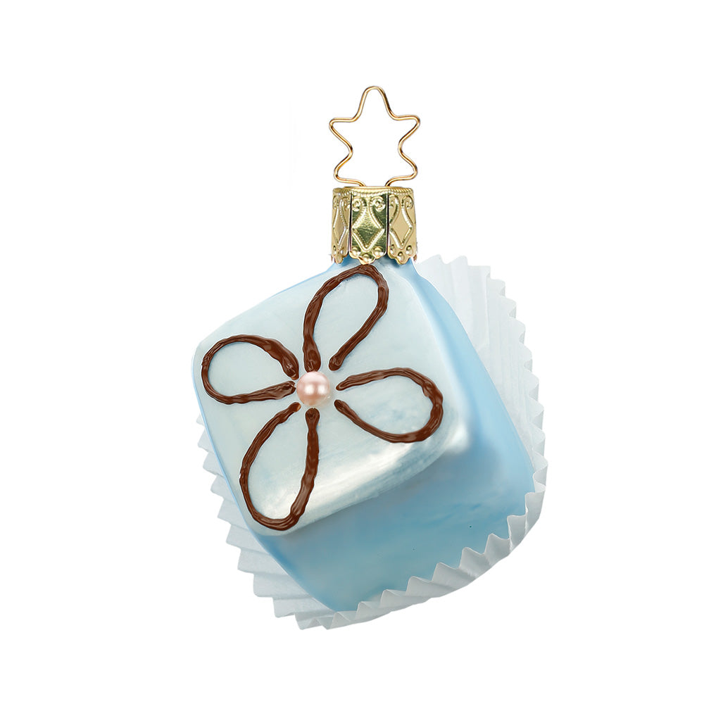 inge-glas-manufaktur-petit-four-blau-geb-ck-anh-nger-aus-glas-6-cm image 1