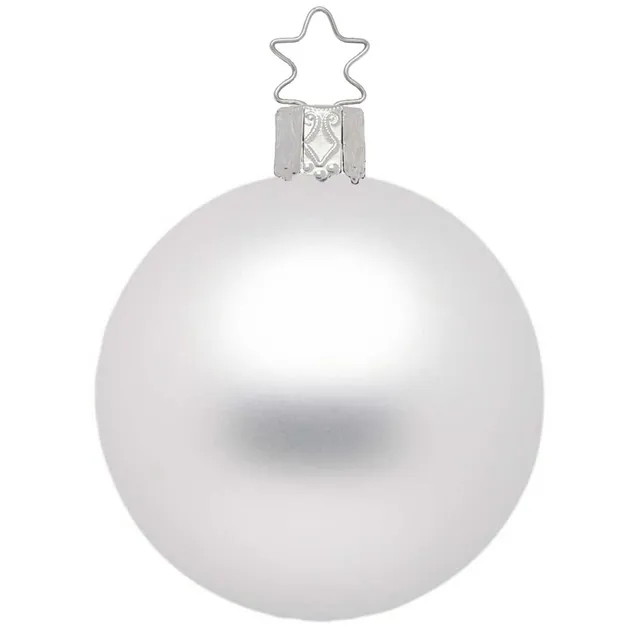 inge-glas-kugel-wei-matt-christbaumkugel-glas-15-cm image 1