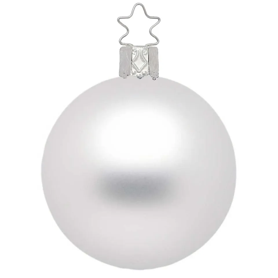inge-glas-kugel-wei-matt-christbaumkugel-glas-15-cm image 1
