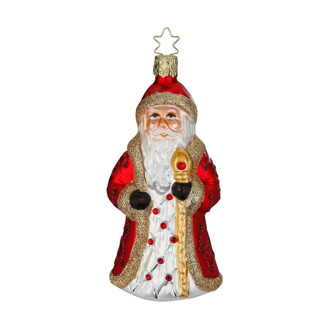 inge-glas-festlicher-weihnachtsmann-glasfigur-12-cm image 1