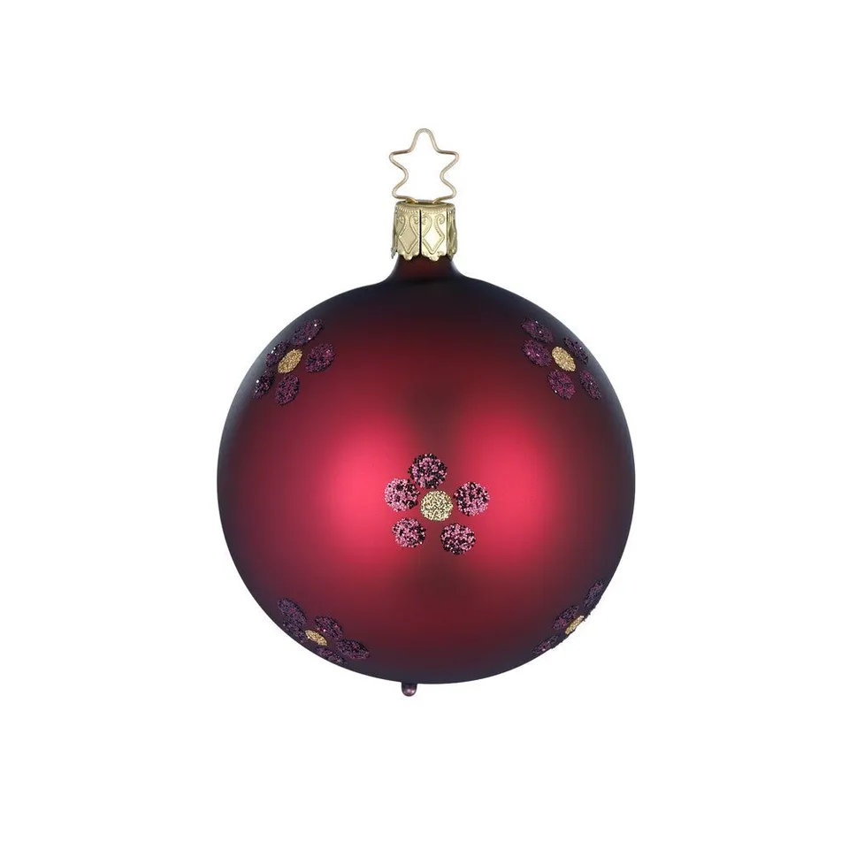 inge-glas-bl-tenspiel-christbaumkugel-6-cm-burgundy image 1