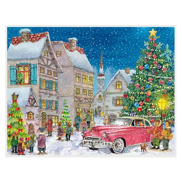 sellmer-verlag-adventskalender-mit-dem-oldtimer-zum-fest image 1