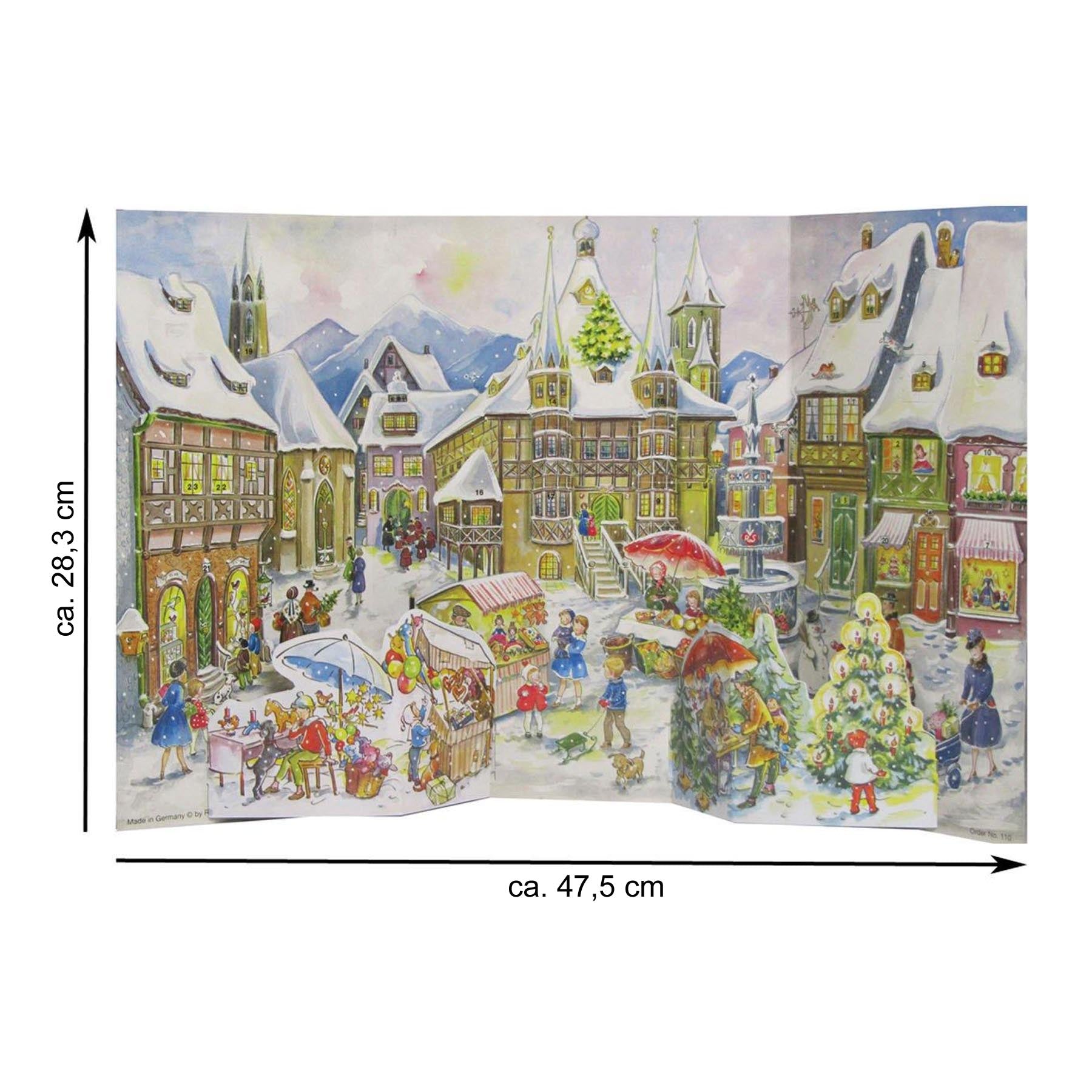 sellmer-verlag-aufstell-adventskalender-altstadtszene-nachdruck-1952 image 7