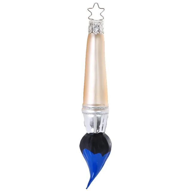 inge-glas-pinsel-weihnachtsornament-glas-blau-13-5-cm image 1