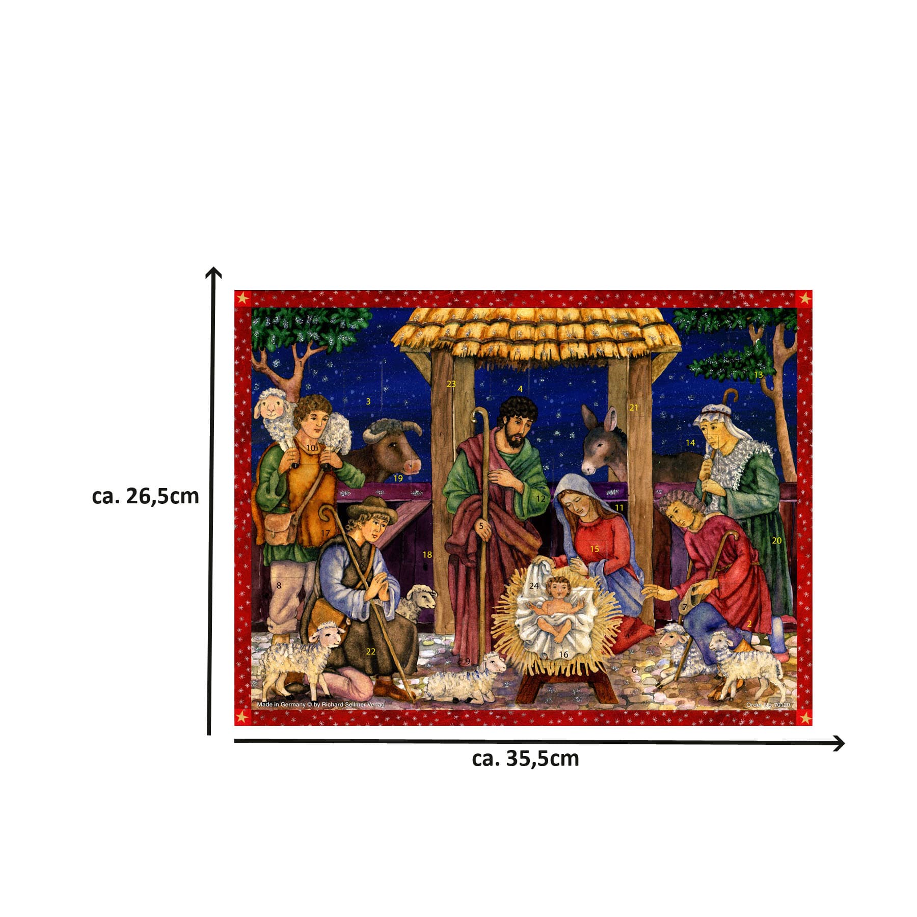 sellmer-verlag-adventskalender-der-heiland-ist-geboren-gro-format image 3