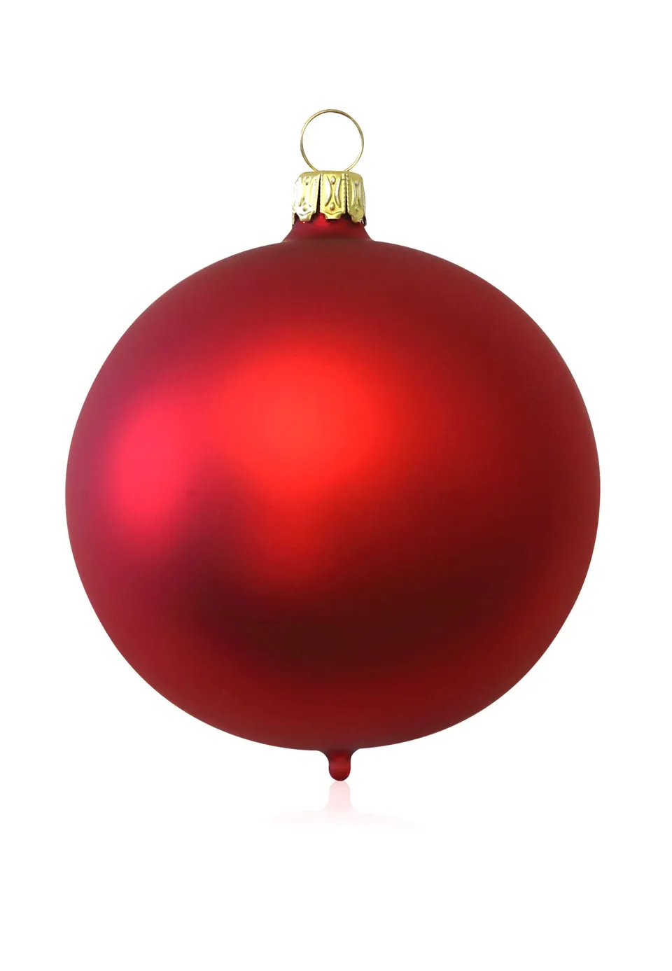 lauschaer-glas-christbaumkugeln-rot-matt-4-st-ck-d-10-cm image 1