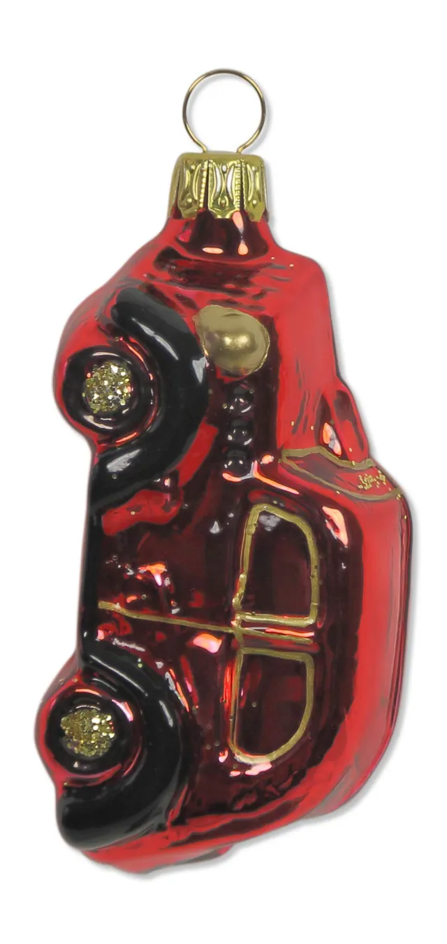 lauschaer-glas-christbaumschmuck-auto-rot-mundgeblasen-handdekoriert image 1