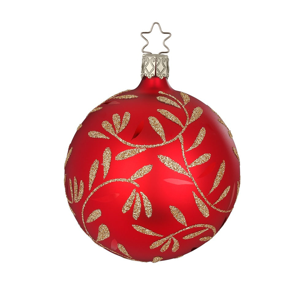 inge-glas-freudentanz-christbaumkugel-8-cm-rot-classic image 1