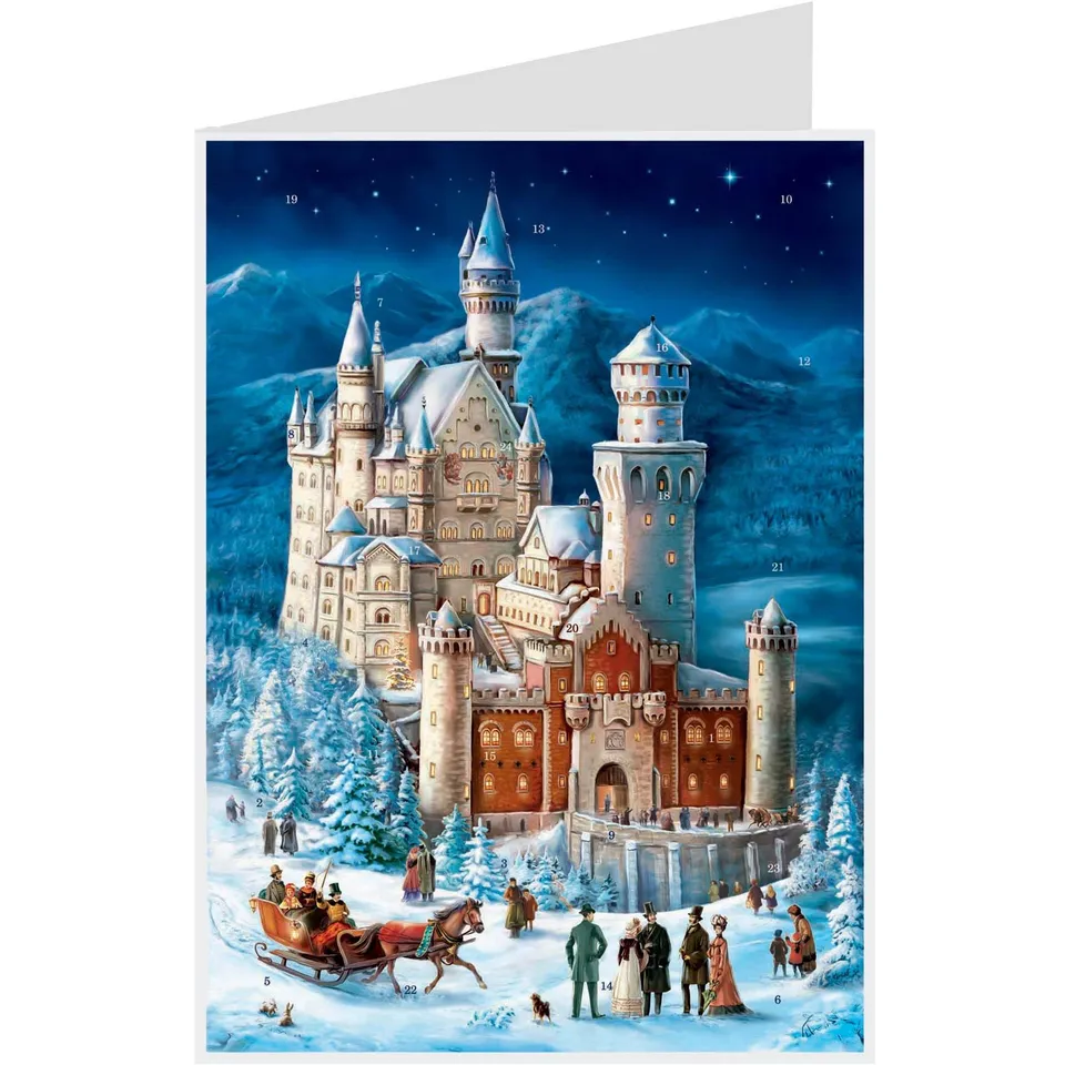 sellmer-verlag-postkarten-adventskalender-schloss-neuschwanstein-a6 image 1