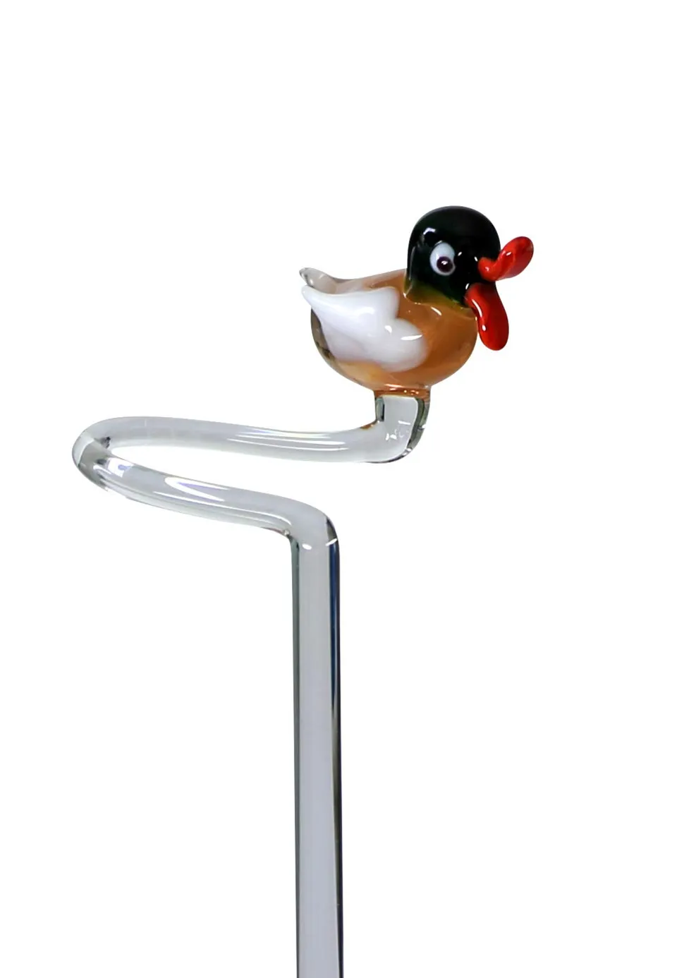 lauschaer-glas-orchideenstab-blumenstab-ente-45cm image 1
