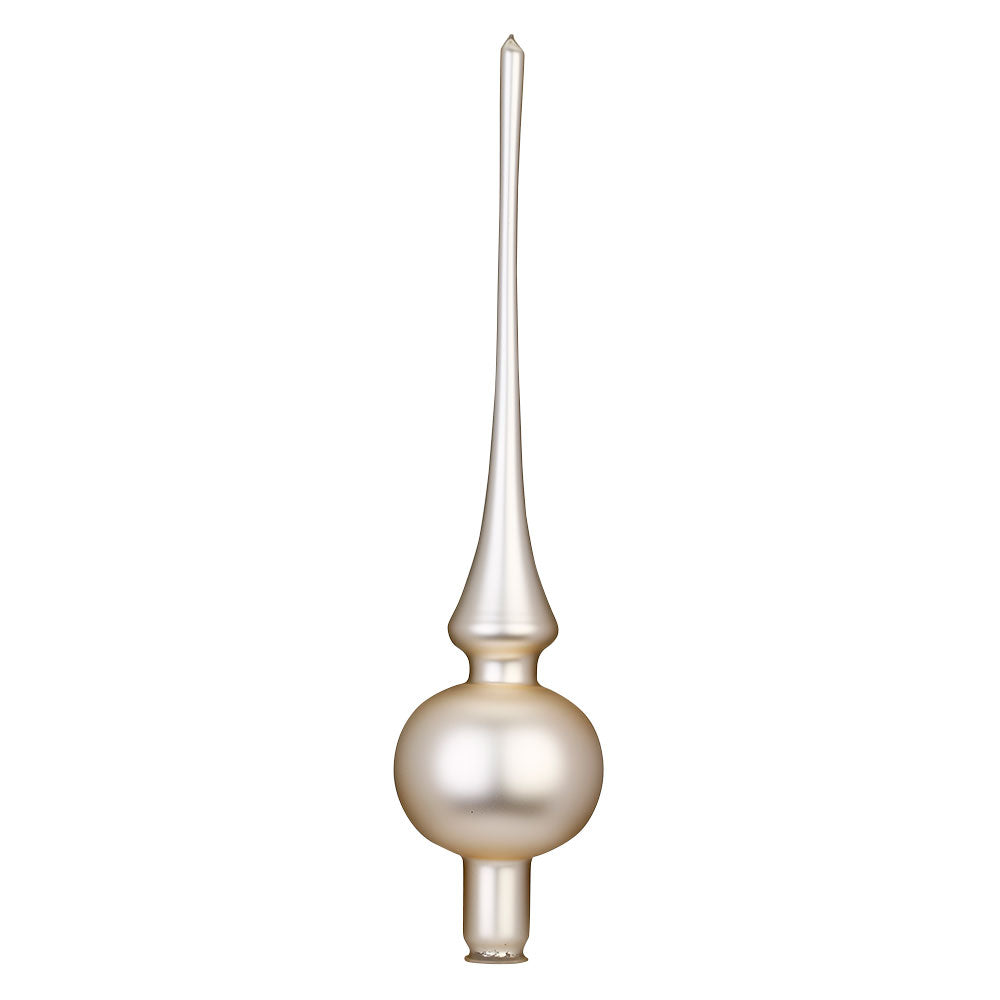 inge-glas-spitze-baumspitze-7-x-30-cm-champagner-matt image 1