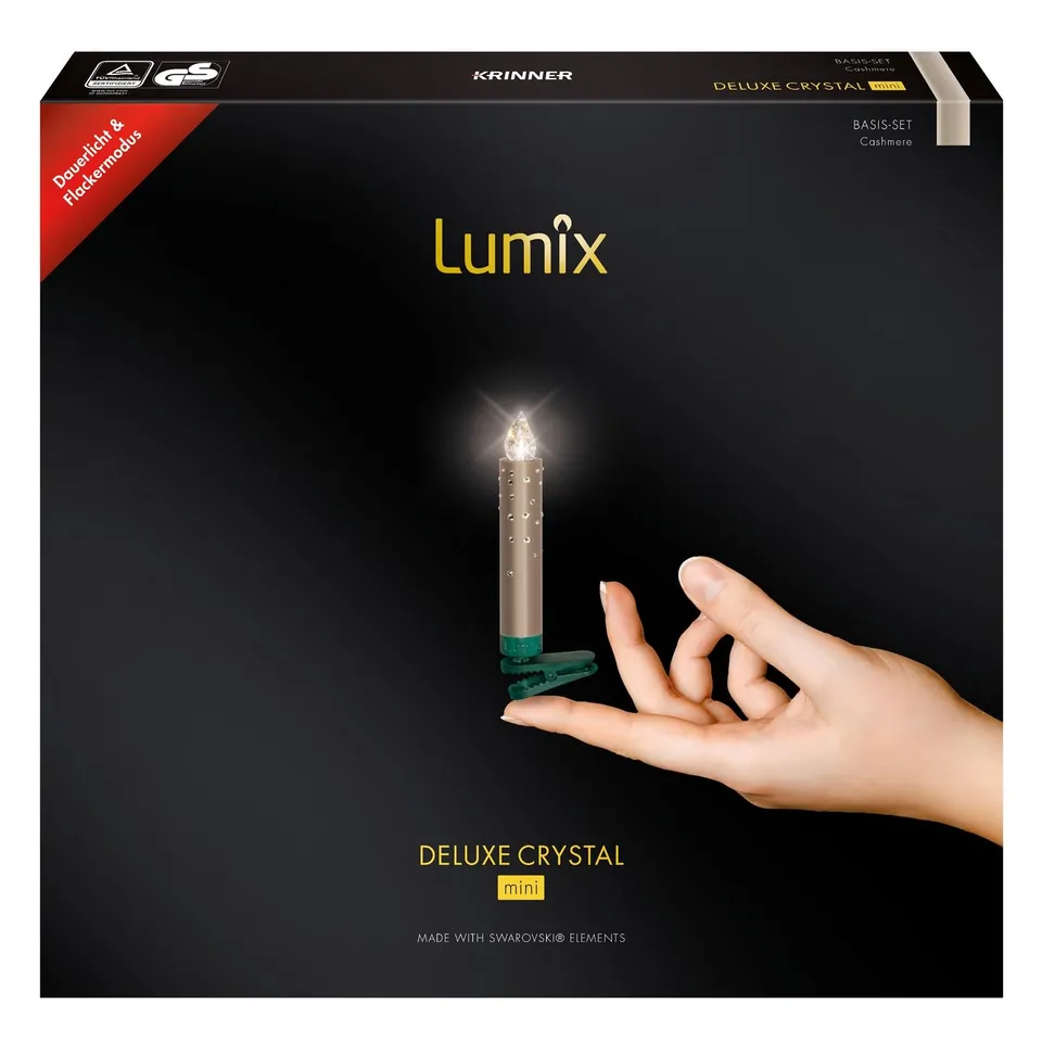 krinner-lumix-superlight-crystal-cashmere-mini-basis-led-kerzen image 1