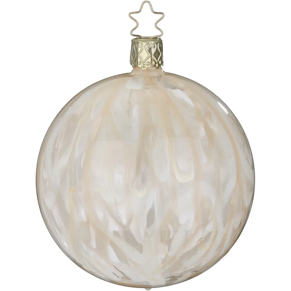inge-glas-farbsymphonie-christbaumkugel-creme-beige-10-cm image 1