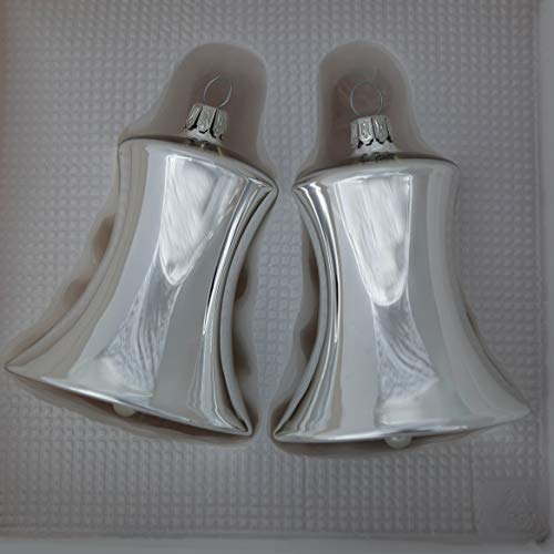 lauschaer-glas-christbaumschmuck-glocken-gro-silber-glanz-2er-set-7-cm image 7