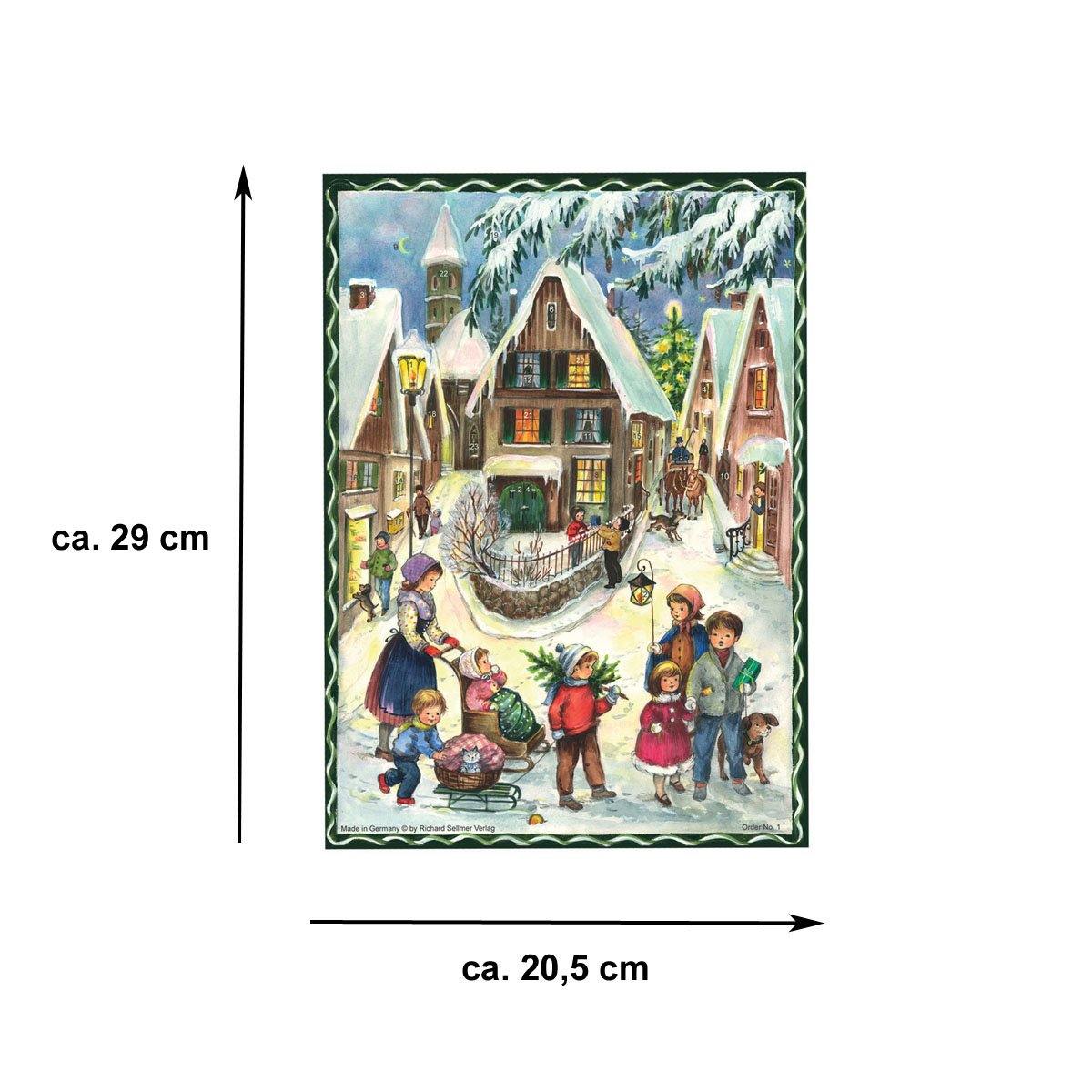 sellmer-verlag-adventskalender-a4-weihnachten-im-dorf-papier-adventskalender-hoc image 4
