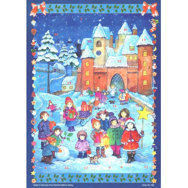 sellmer-verlag-adventskalender-kinderfreuden-an-der-burg-gro-format-26-5-x-35-5- image 1