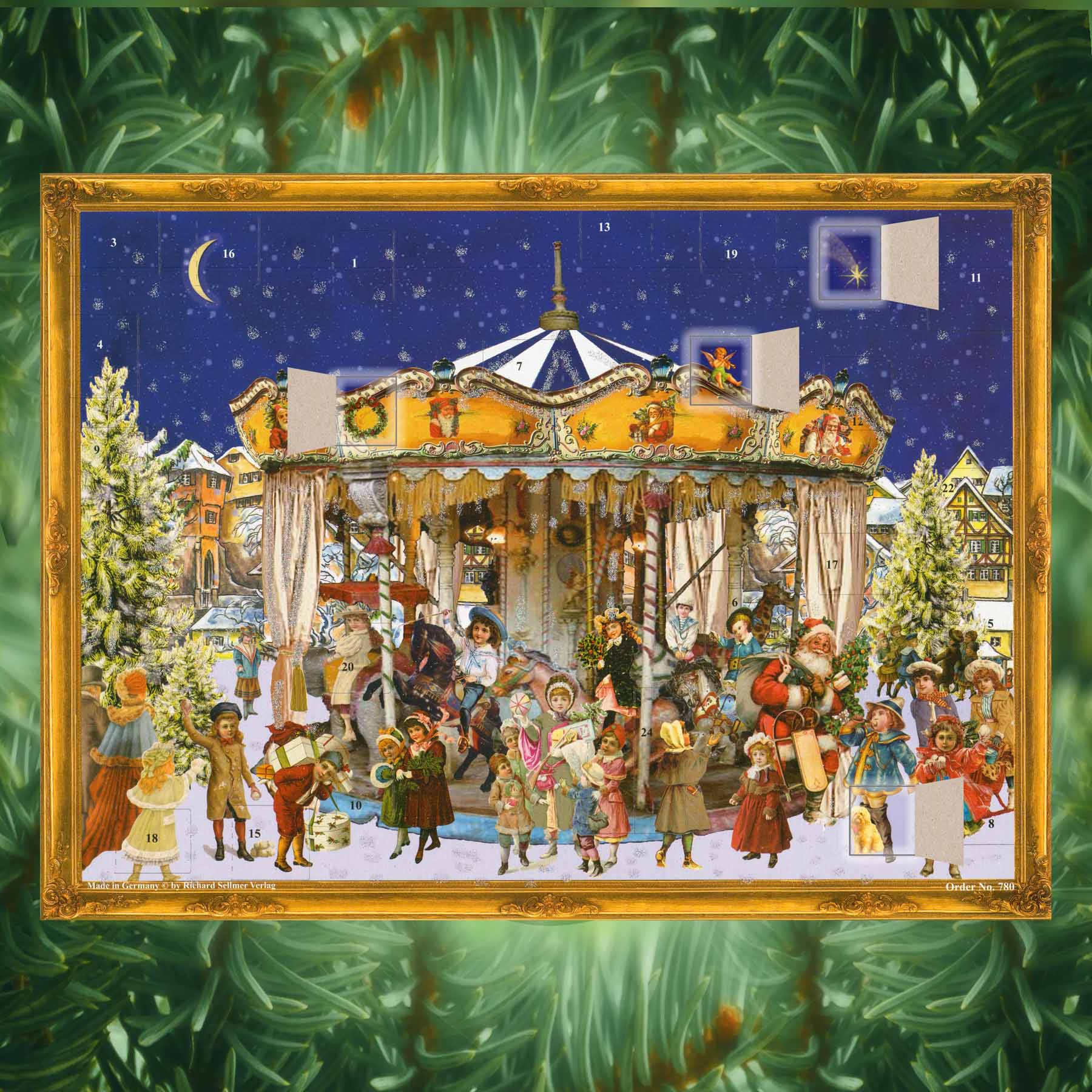 sellmer-verlag-adventskalender-weihnachtskarussell-gro-format-querformat-viktori image 2