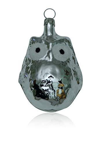 lauschaer-glas-eule-silber-christbaumschmuck-mundgeblasen image 6