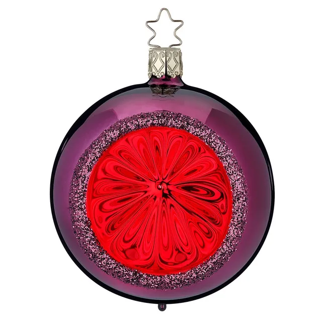 inge-glas-funkelnde-pracht-christbaumkugel-reflex-lila-10-cm image 1