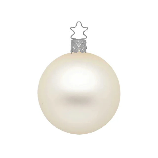 inge-glas-kugel-champagner-matt-12-cm-christbaumkugel image 1