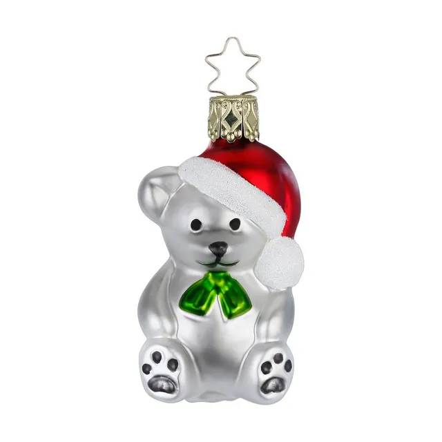 inge-glas-weihnachtsm-uschen-glasfigur-7-cm-grau image 1