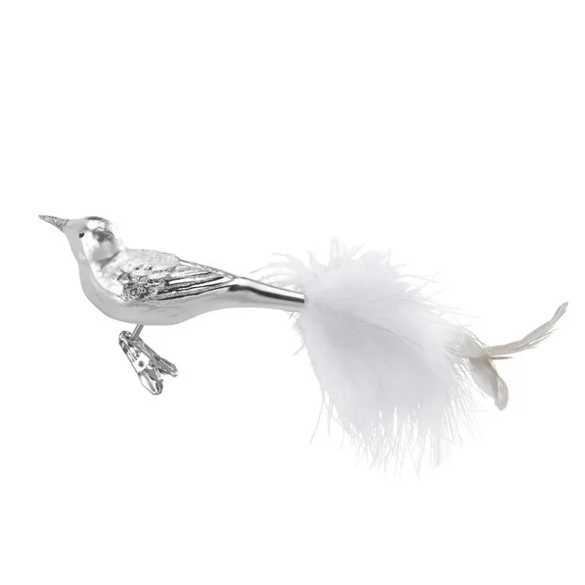 inge-glas-white-feathers-christbaumschmuck-aus-glas-11-cm-silber image 1