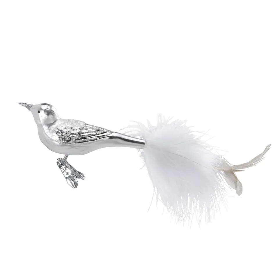 inge-glas-white-feathers-christbaumschmuck-aus-glas-11-cm-silber image 1