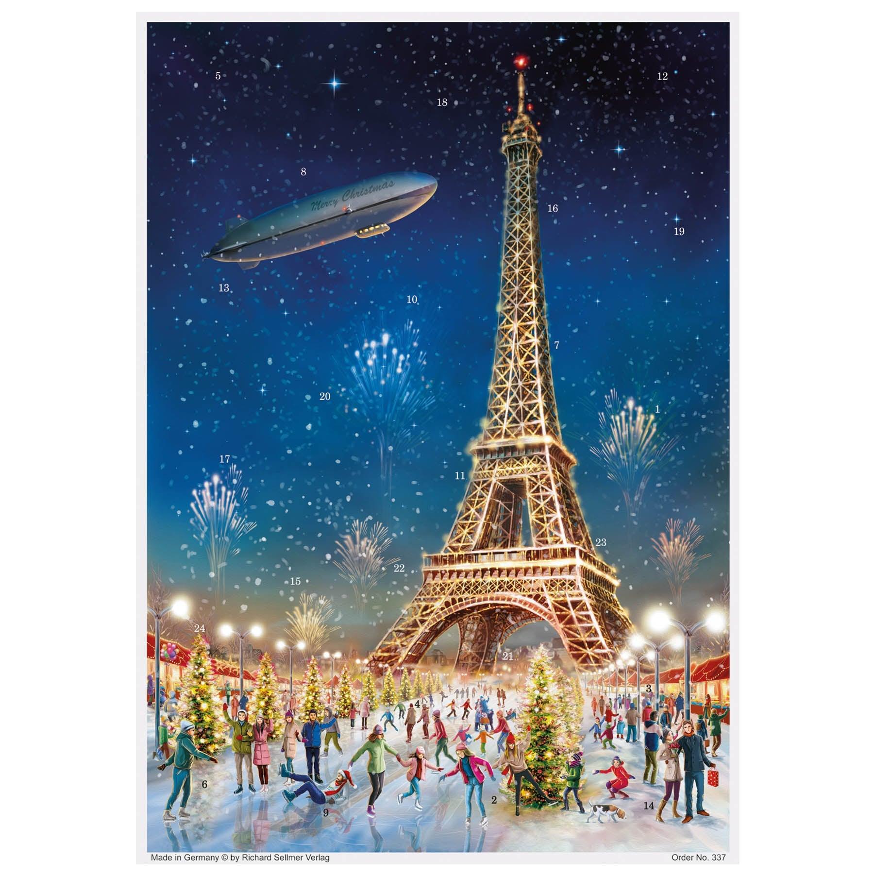 sellmer-verlag-adventskalender-paris-eiffelturm-a3 image 1