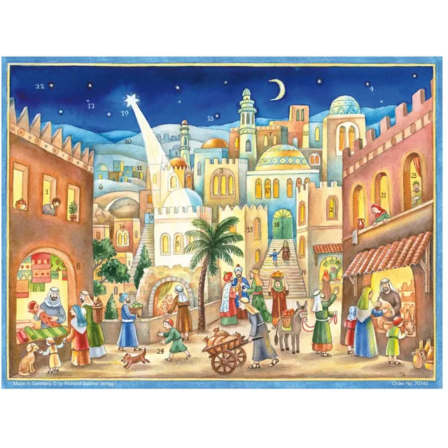 sellmer-verlag-adventskalender-zu-bethlehem-geboren-gro-format-querformat-christ image 1
