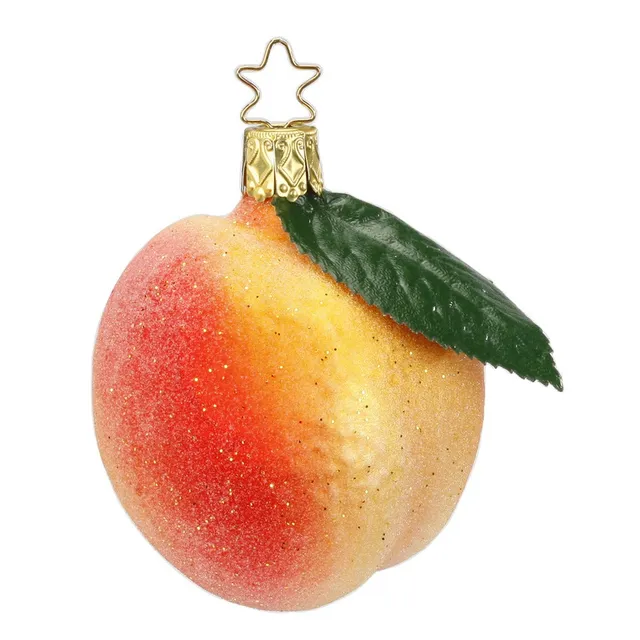 inge-glas-pfirsich-christbaumschmuck-obst-glas-7-cm image 1