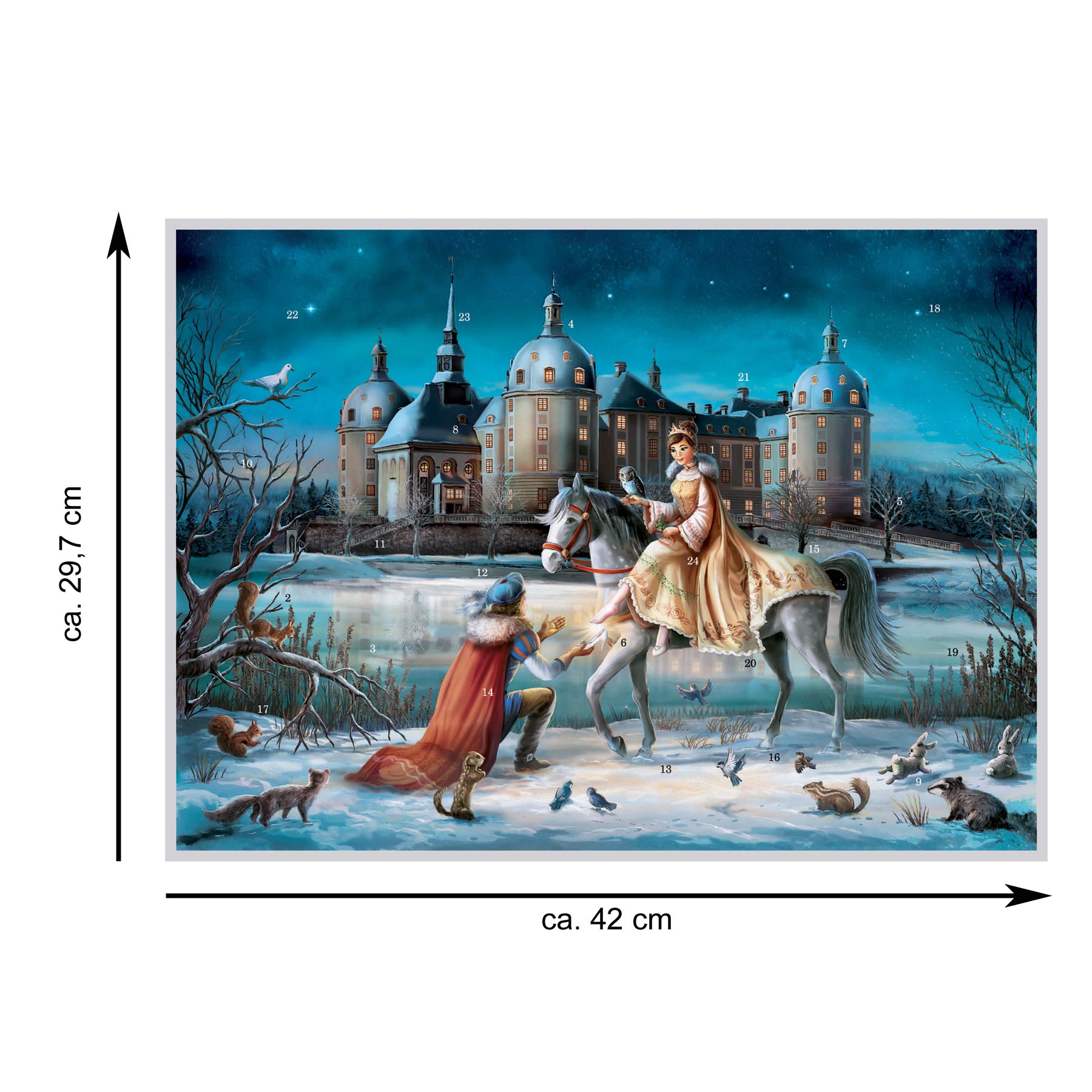 sellmer-verlag-adventskalender-moritzburg-a3-querformat image 5