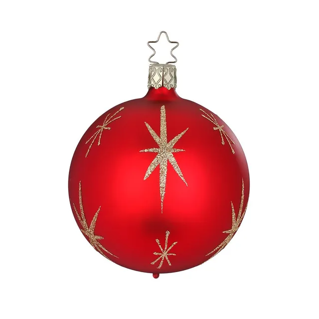 inge-glas-sternentanz-christbaumkugel-8-cm-rot image 1
