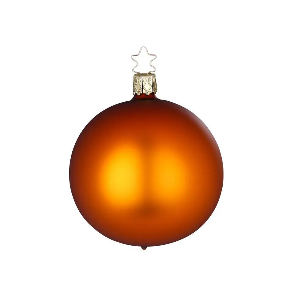 inge-glas-kugel-christbaumkugel-kupferbraun-matt-12-cm image 1