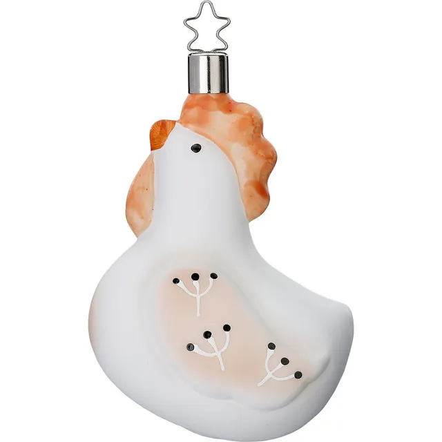 inge-glas-henne-glasfigur-10-5-cm-creme-beige image 1