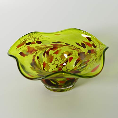 lauschaer-glas-kerzenhalter-schale-zitronengelb-13-cm-h-5-cm-mundgeblasen-handge image 5