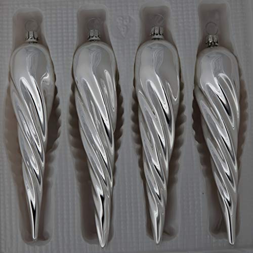 lauschaer-glas-christbaumschmuck-eiszapfen-dick-silber-glanz-4-st-ck-mundgeblase image 4
