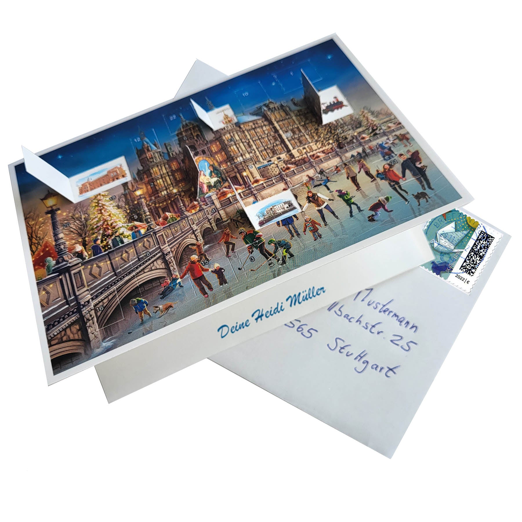 sellmer-verlag-postkarten-adventskalender-schweriner-schloss-a6 image 2
