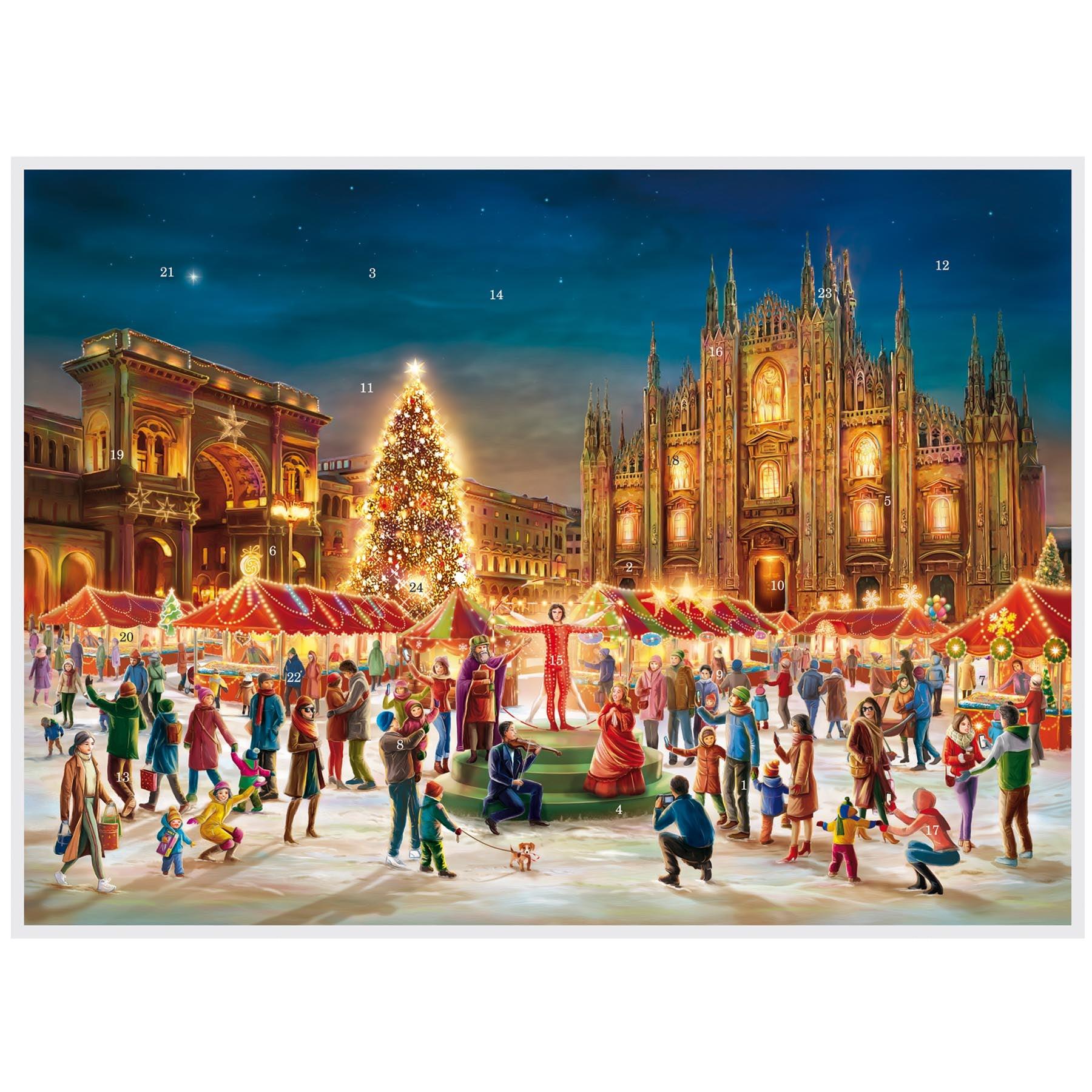 sellmer-verlag-adventskalender-mailand-dom-papier-adventskalender-a3-querformat image 1