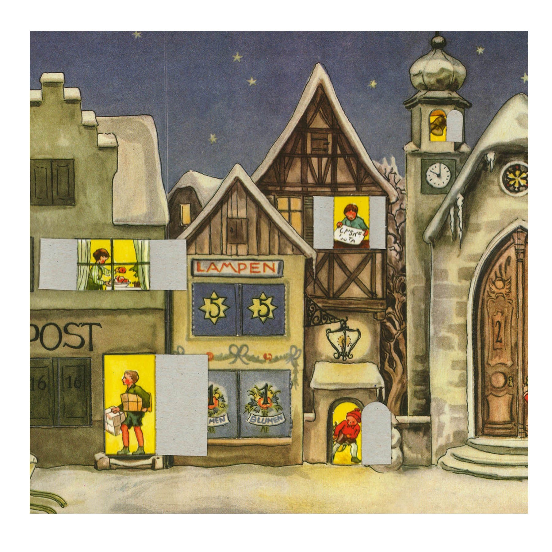sellmer-verlag-adventskalender-die-kleine-stadt-von-1946-historisches-panorama image 5