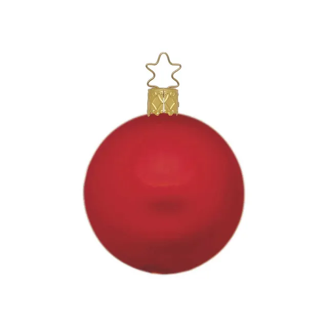 inge-glas-kugel-rot-matt-12-cm-glas-christbaumkugel image 1