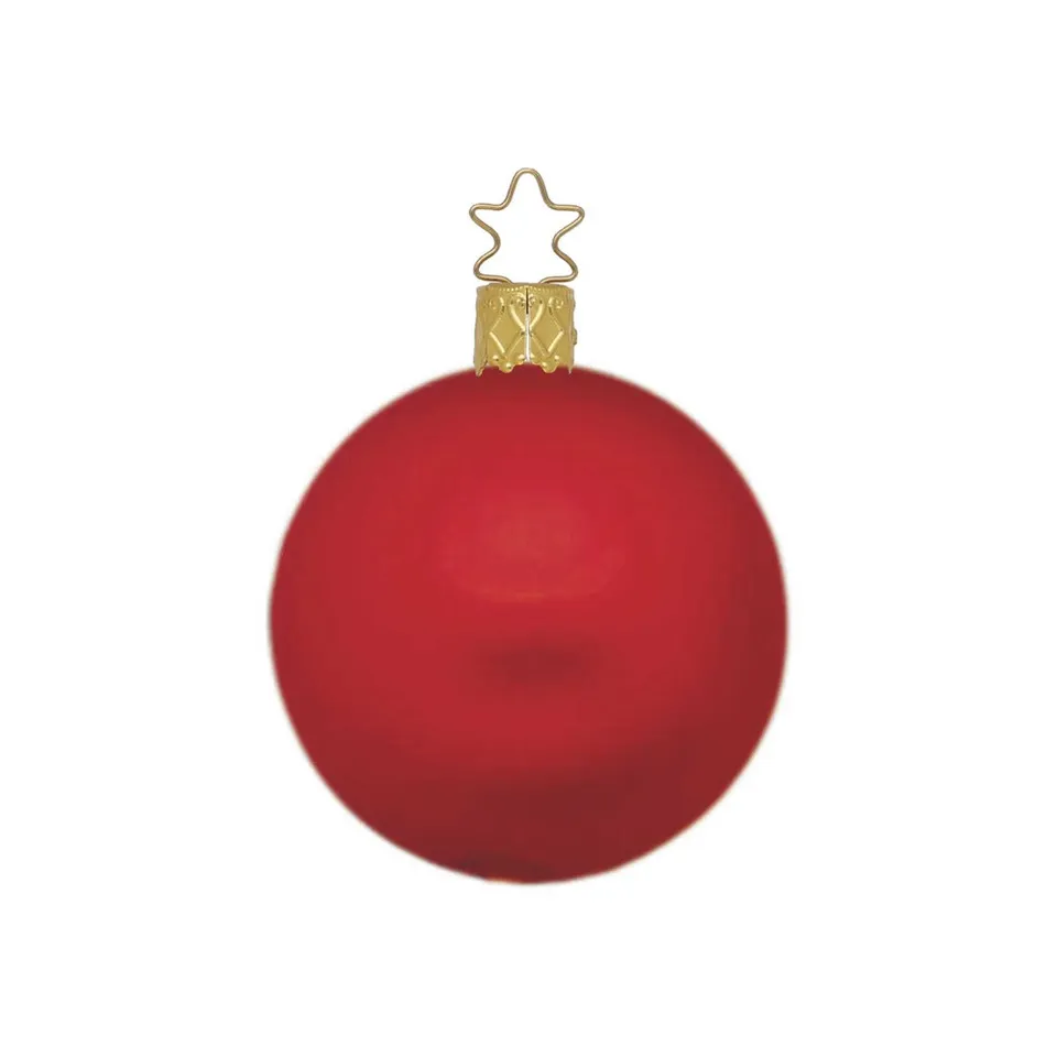 inge-glas-kugel-rot-matt-12-cm-glas-christbaumkugel image 1