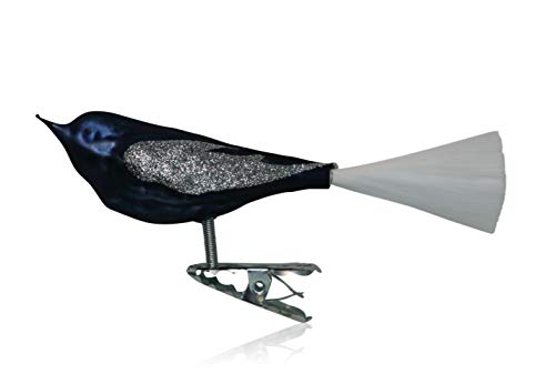 lauschaer-glas-christbaumschmuck-vogel-mit-glasschwanz-dunkelblau-matt image 7