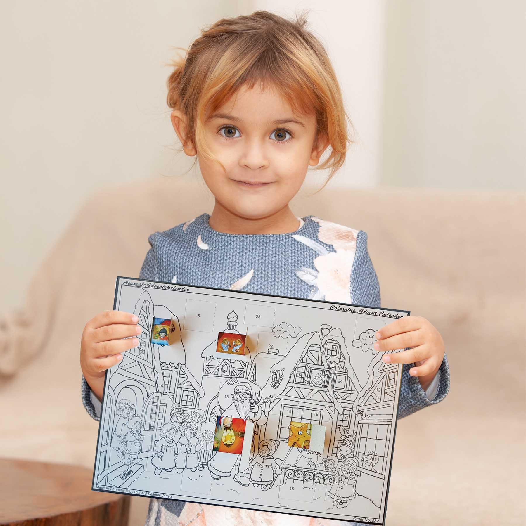 sellmer-verlag-ausmal-adventskalender-der-weihnachtsmann-kommt-in-die-stadt-a4-q image 4