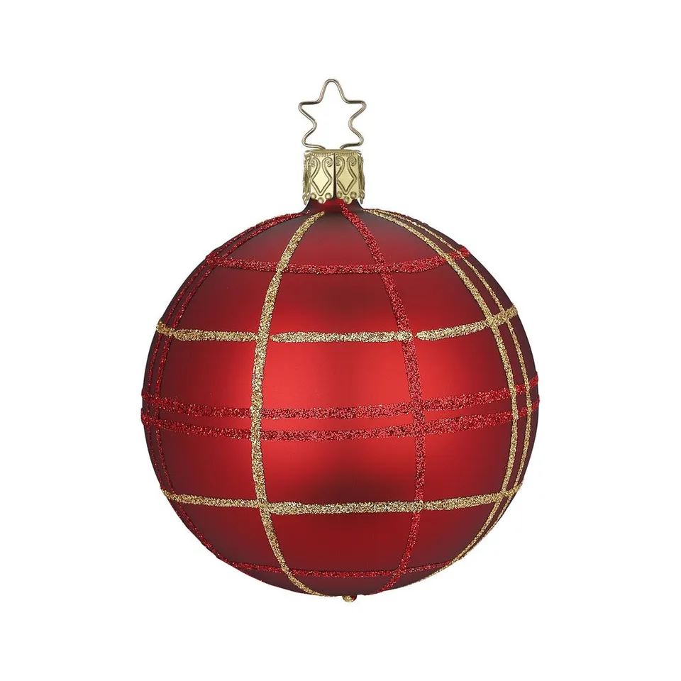 inge-glas-klassisches-karo-christbaumkugel-8-cm image 1