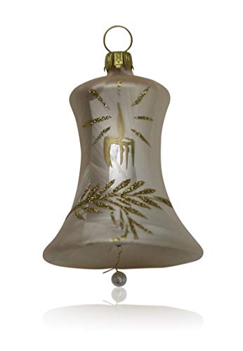 lauschaer-glas-christbaumschmuck-glocken-klein-eislack-champagner-mit-kerze-3-st image 8