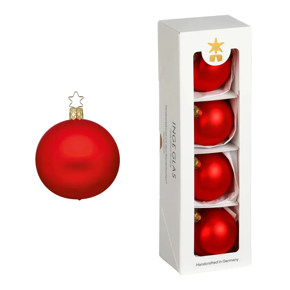 inge-glas-kugeln-rot-matt-glas-christbaumkugeln-6-cm image 1